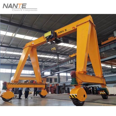 rubber tyre gantry crane of Nante in using